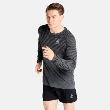 Odlo Sport-Langarmshirt Essential Seamless (nahtlos, leicht, reflektierende Details) grau meliert Herren
