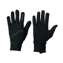Odlo Handschuhe Intensity Safety Light (bessere Sichtbarkeit bei schlechtem Licht) schwarz - 1 Paar