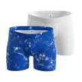 Odlo Unterwäsche Boxershort Active Light Graphic (leicht, atmungsaktiv) blau/weiss Herren - 2er Pack