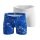 Odlo Unterwäsche Boxershort Active Light Graphic (leicht, atmungsaktiv) blau/weiss Herren - 2er Pack
