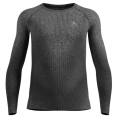 Odlo Langarmshirt Performance Warm Blackcomb (warm, nahtlos, schnelltrocknend) Unterwäsche schwarz/grau Herren