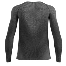 Odlo Langarmshirt Performance Warm Blackcomb (warm, nahtlos, schnelltrocknend) Unterwäsche schwarz/grau Herren