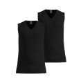 Odlo Funktionsunterwäsche Singlet Active Light mit Ausschnitt schwarz Herren - 2er Pack