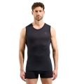Odlo Funktionsunterwäsche Singlet Merino Performance 140 Seamless (Merinowolle, maximale Bewegungsfreiheit) schwarz Herren