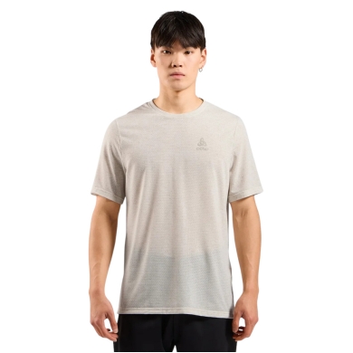 Odlo Sport-Freizeit Tshirt Essential Linencool (leicht, atmungsaktiv) melange beige Herren