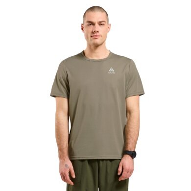 Odlo Wander-/Freizeit Tshirt Crew Neck Cardada (100% Polyester) vetiverbraun Herren