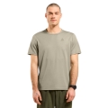 Odlo Wander-/Freizeit Tshirt Crew Neck Cardada (100% Polyester) agate grau/khaki Herren