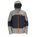 Odlo Wanderjacke X-Alp 3L (Hardshell, Kapuze, wasserdicht) silvergrau Herren