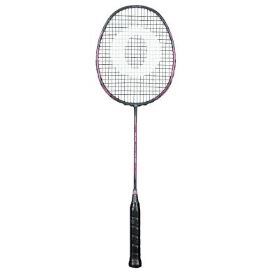 OLIVER Badmintonschläger Dual Tec Flow (84g/kopflastig/flexibel) 2025 schwarz/pink - besaitet -