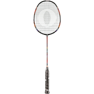 OLIVER Badmintonschläger MicroTec 10 (leicht grifflastig, flexibel) 2025 schwarz/bunt - besaitet -