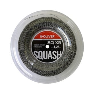 OLIVER Squashsaite SQ X5 Wave grau/weiss 200m Rolle