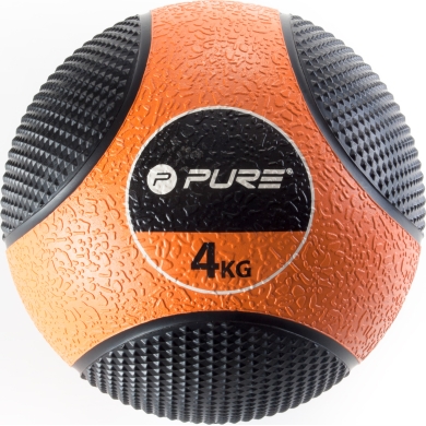 Pure2Improve Medizinball 4kg schwarz/orange