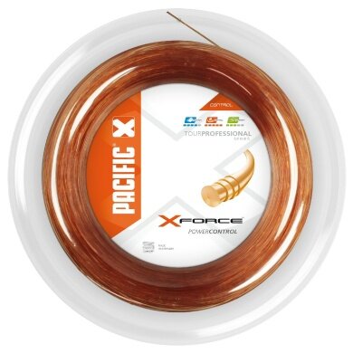 Pacific Tennissaite xForce (Haltbarkeit+Power) orange 200m Rolle