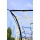 Powershot Fussballtor-Netz gestreift weiss/schwarz 7,32m x 2,44m x 2m x 2m