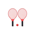 Powershot Mini-Tennis Set rot