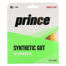 Prince Tennissaite Synthetic Gut Duraflex (Allround+Haltbarkeit) gold 12m Set