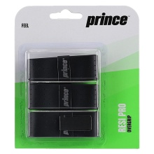 Prince Overgrip Resi Pro 0.6mm schwarz - 3 Stück