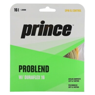 Prince Tennissaite Pro Blend mit Duraflex hybrid (Haltbarkeit+Kontrolle) 6,1+6,7m Set