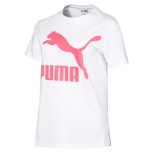 Puma Sport-Shirt Classic Logo weiss Damen