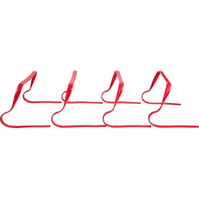 Pure2Improve Trainingshürden Set - 4 Stück 21cm rot