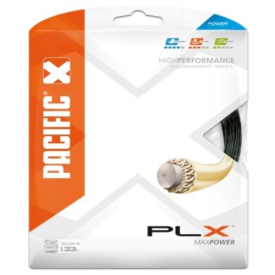 Pacific Tennissaite PLX (Power+Touch) schwarz 12m Set