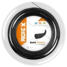 Pacific Tennissaite Black Thunder (Power+Haltbarkeit) 1,25mm schwarz 200m Rolle