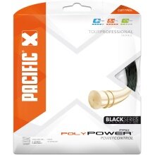 Pacific Tennissaite Poly Power Pro (Haltbarkeit+Power) schwarz 12m Set