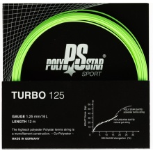 Polystar Tennissaite Turbo (Haltbarkeit+Power) grün 12m Set