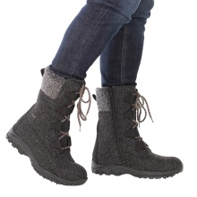 Pomar Winterstiefel Riekko GTX (Wollfilz, Spike-Sohle, wasserdicht, extrem warm) grau Damen