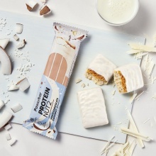 PowerBar Eiweissriegel Protein Nut2 weiße Schokolade/Karamell-Kokosschicht 12x45g Box
