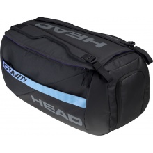 Head Tennistasche Gravity r-PET Sport 2022 schwarz - einfach anpassbar mit verstellbaren Trennwänden