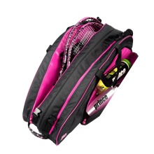 Prince Racketbag (Schlägertasche) Lady Mary schwarz/pink 6er - 2 Hauptfächer
