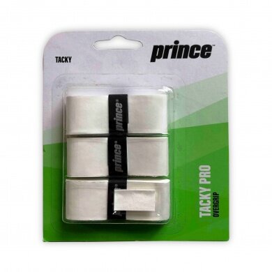 Prince Overgrip Tacky Pro 0.6mm weiss - 3 Stück