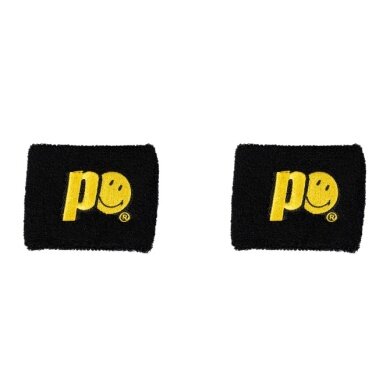 Prince x Smiley Schweissband Logo Small schwarz - 2 Stück