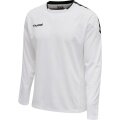 hummel Sport-Langarmshirt hmlAUTHENTIC Poly Jersey (leichter Jerseystoff) weiss/schwarz Herren