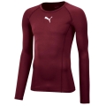 Puma Funktionsunterwäsche Langarmshirt LIGA Baselayer Tee - weinrot Herren
