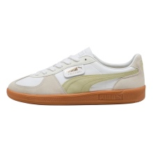 Puma Sneaker Palermo Leather weiss/beige/pistaziengrün Herren