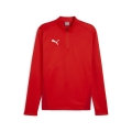 Puma Sport-Langarmshirt teamGOAL Training 1/4 Zip Top rot Herren