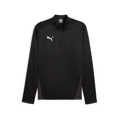 Puma Sport-Langarmshirt teamGOAL Training 1/4 Zip Top schwarz Herren