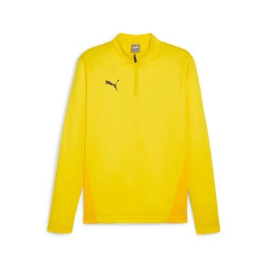 Puma Sport-Langarmshirt teamGOAL Training 1/4 Zip Top gelb Herren