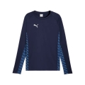 Puma Sport-Langarmshirt teamLIGA26 Training Sweat (100% rec. Polyester, atmungsaktiv) navyblau Herren