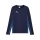 Puma Sport-Langarmshirt teamLIGA26 Training Sweat (100% rec. Polyester, atmungsaktiv) navyblau Herren