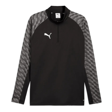 Puma Sport-Langarmshirt teamLIGA26 Training 1/4 Zip Top (100% rec. Polyester, atmungsaktiv) schwarz Herren