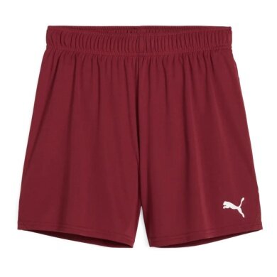 Puma Sporthose teamGOAL Shorts (100% rec. Polyester) kurz bordeauxrot Damen