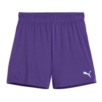 Puma Sporthose teamGOAL Shorts (100% rec. Polyester) kurz violett Damen