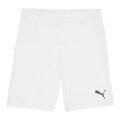 Puma Sporthose teamGOAL Shorts (100% rec. Polyester) kurz weiss Herren