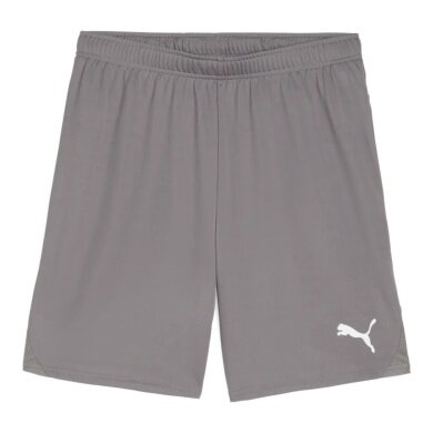 Puma Sporthose teamGOAL Shorts (100% rec. Polyester) kurz grau Herren