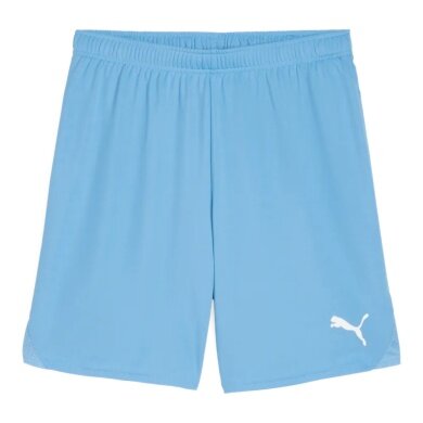 Puma Sporthose teamGOAL Shorts (100% rec. Polyester) kurz hellblau Herren