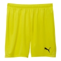 Puma Sporthose teamGOAL Shorts (100% rec. Polyester) kurz neongelb Herren