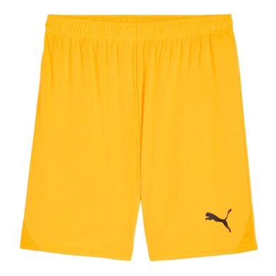 Puma Sporthose teamGOAL Shorts (100% rec. Polyester) kurz hellorange Herren